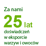 Za nami 15 lat dowiadcze w eksporcie warzyw i owocw